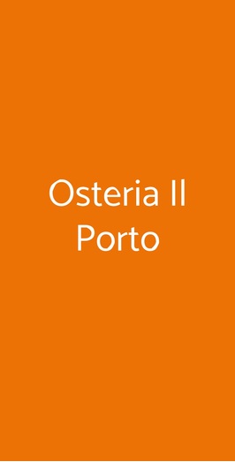 Osteria Il Porto
