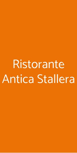 Ristorante Antica Stallera, Cannobio