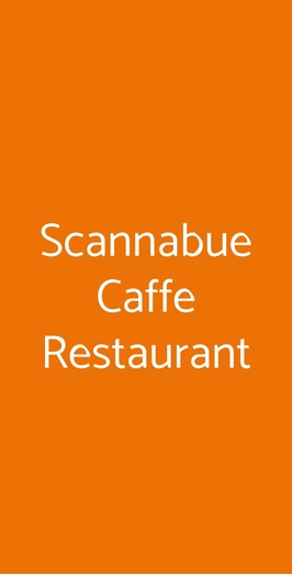 Scannabue Caffe Restaurant, Torino