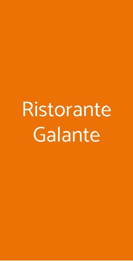 Ristorante Galante, Torino