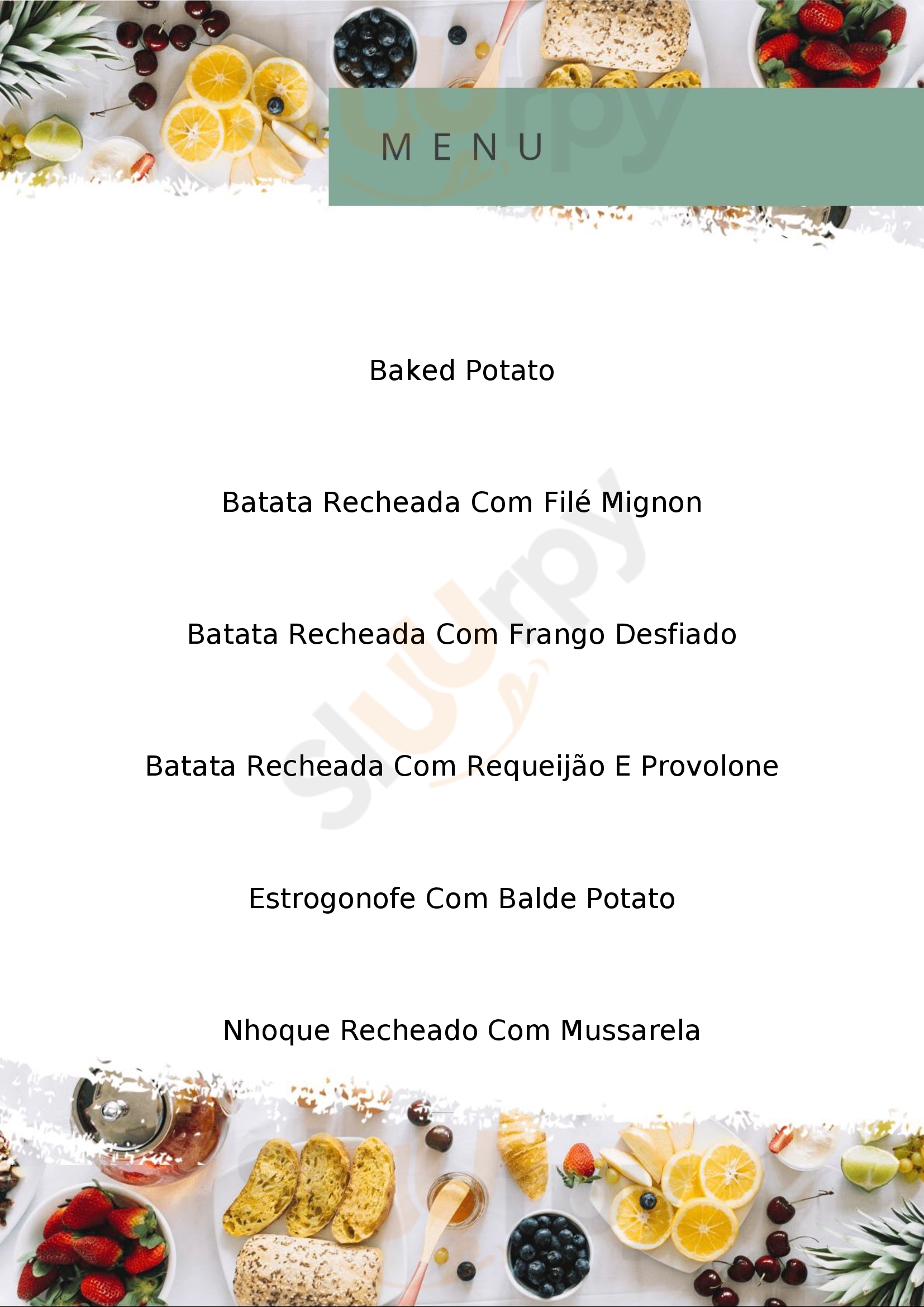 Baked Potato São Paulo Menu - 1