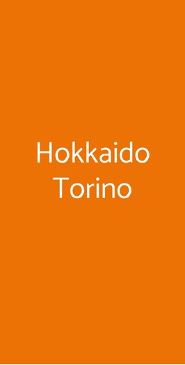 Ristorante Giapponese Hokkaido, Torino