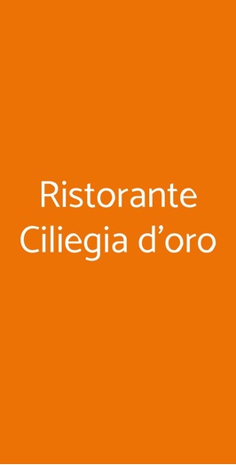 Ristorante Ciliegia D'oro, Pecetto Torinese