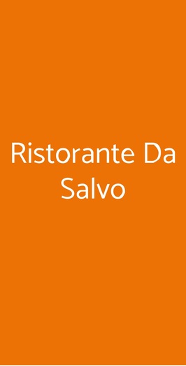 Ristorante Da Salvo, Torino