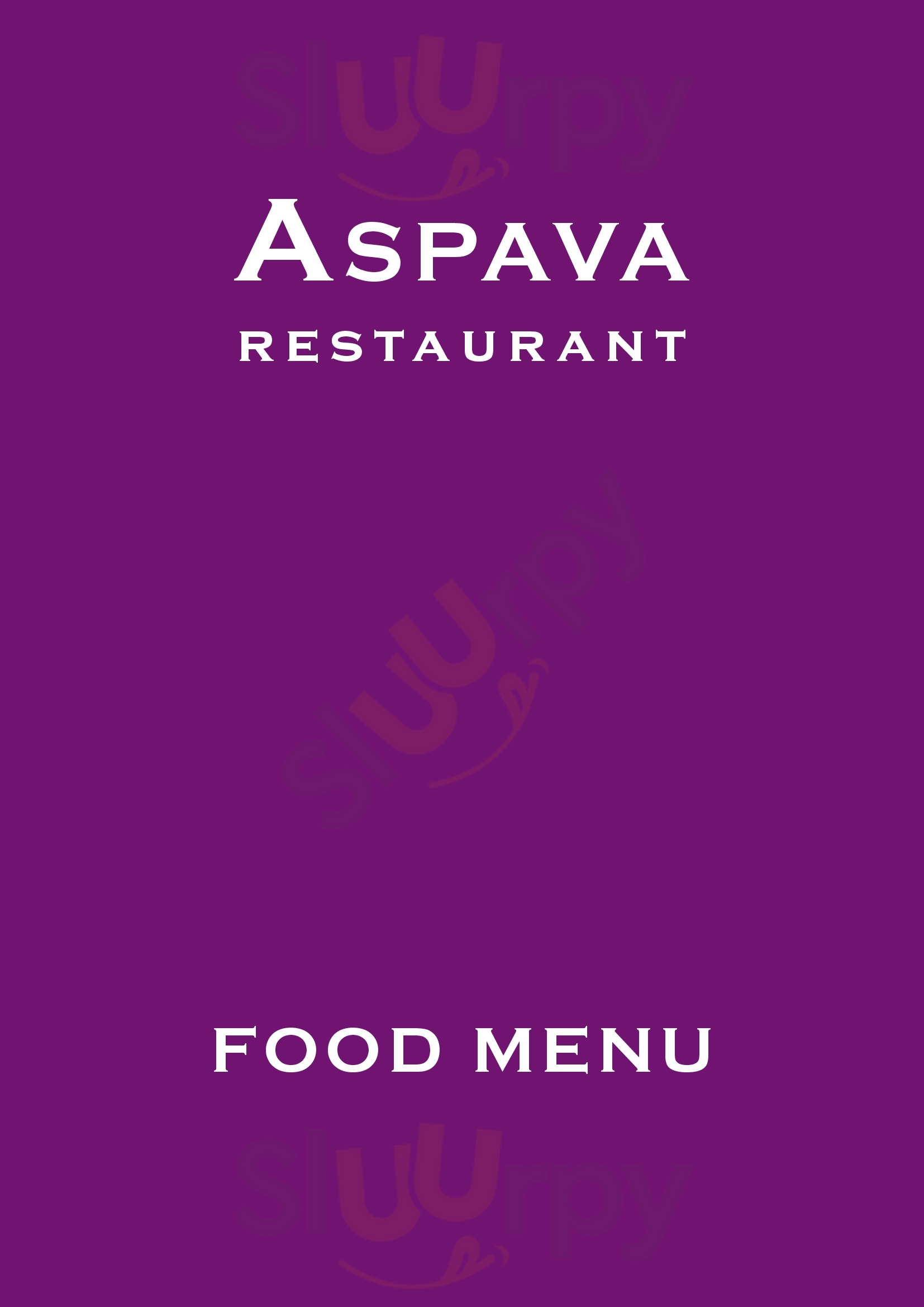 Aspava Restaurant Cockermouth Menu - 1