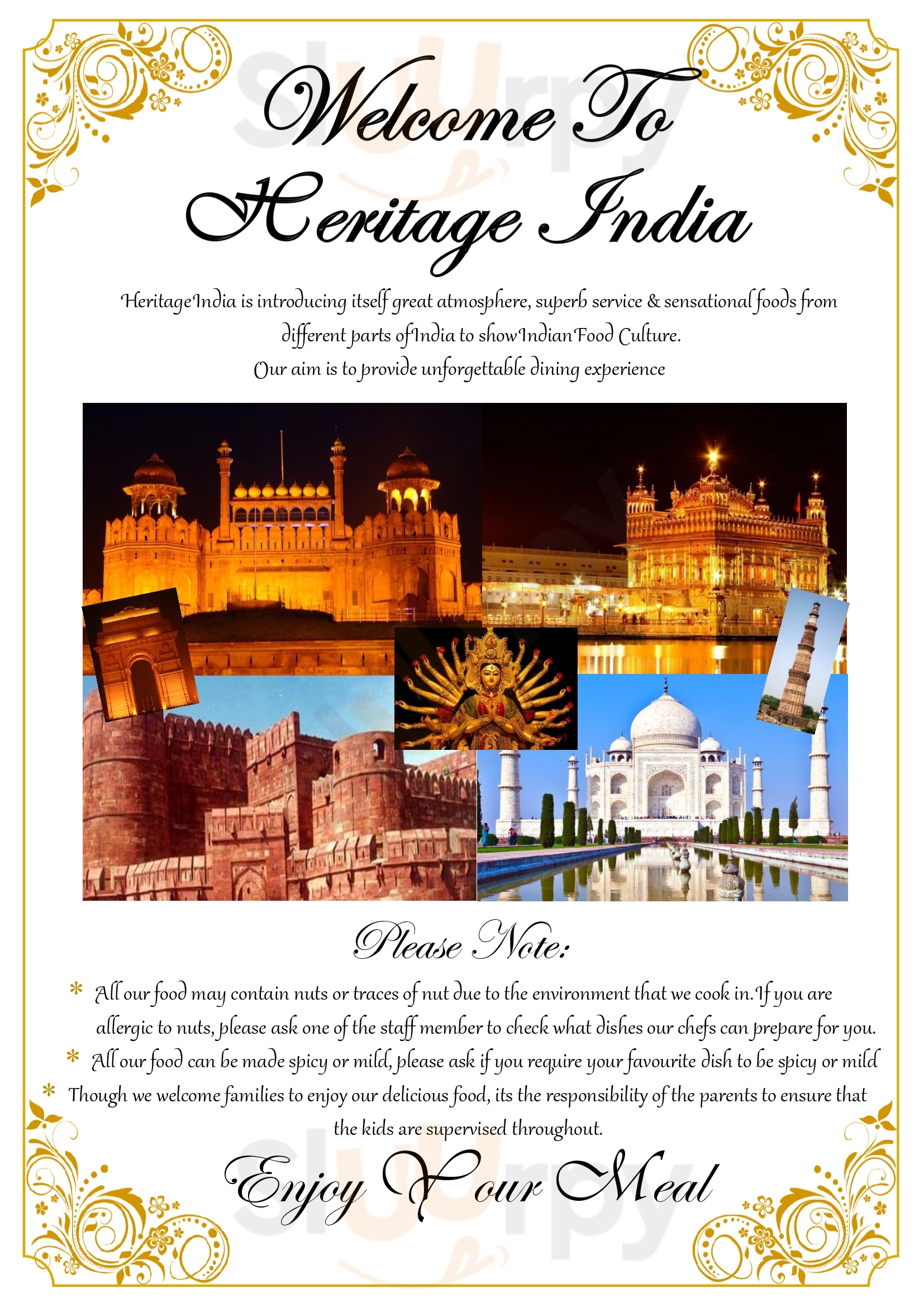 Heritage India Leicester Menu - 1