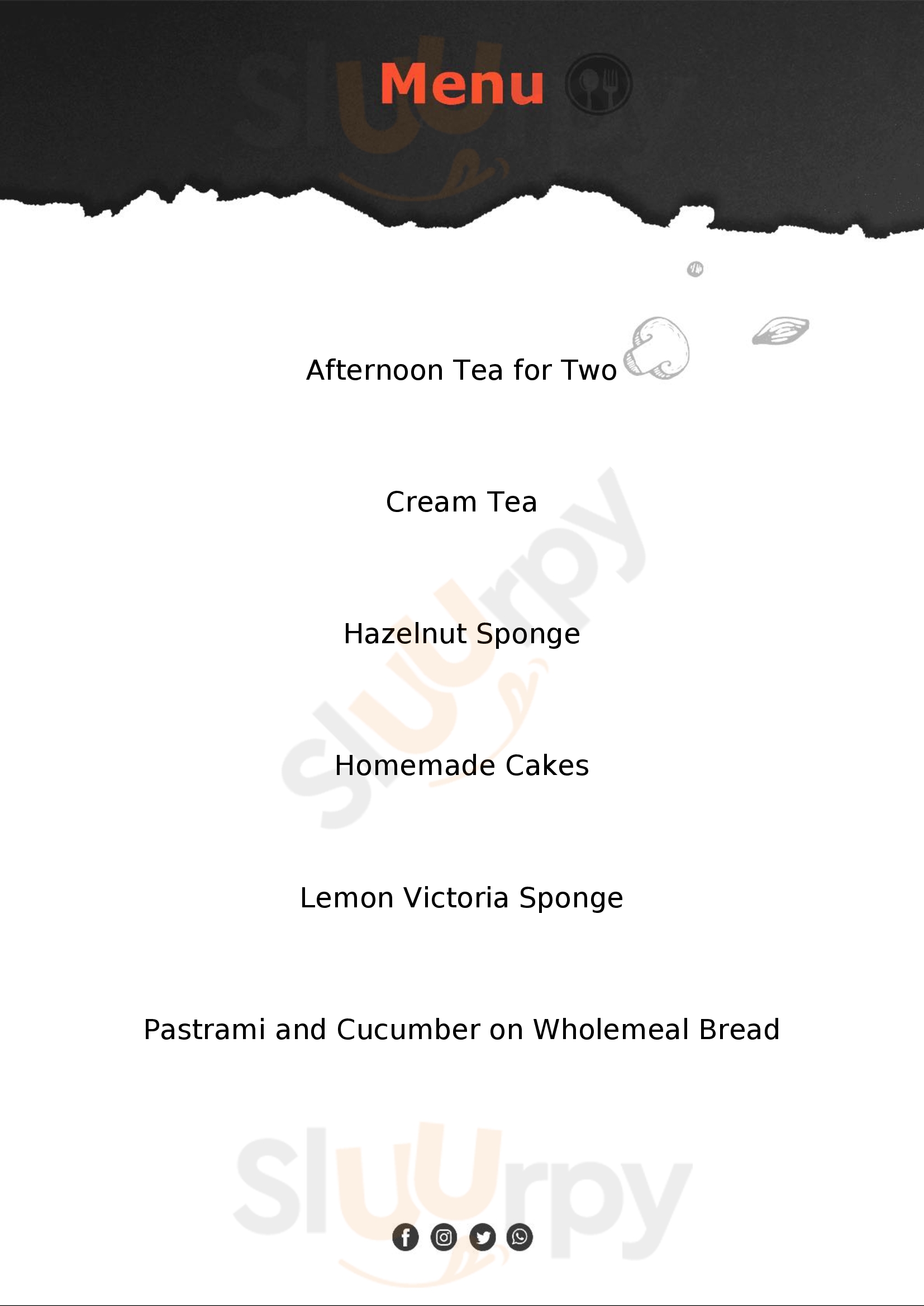 The Old Bank Tearoom Bungay Menu - 1