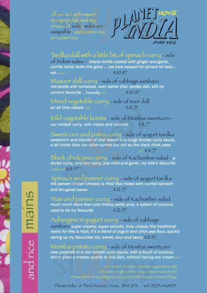 Planet India, Hove