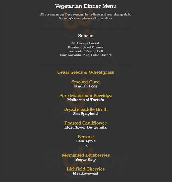 Carters Of Moseley Birmingham Menu - 1