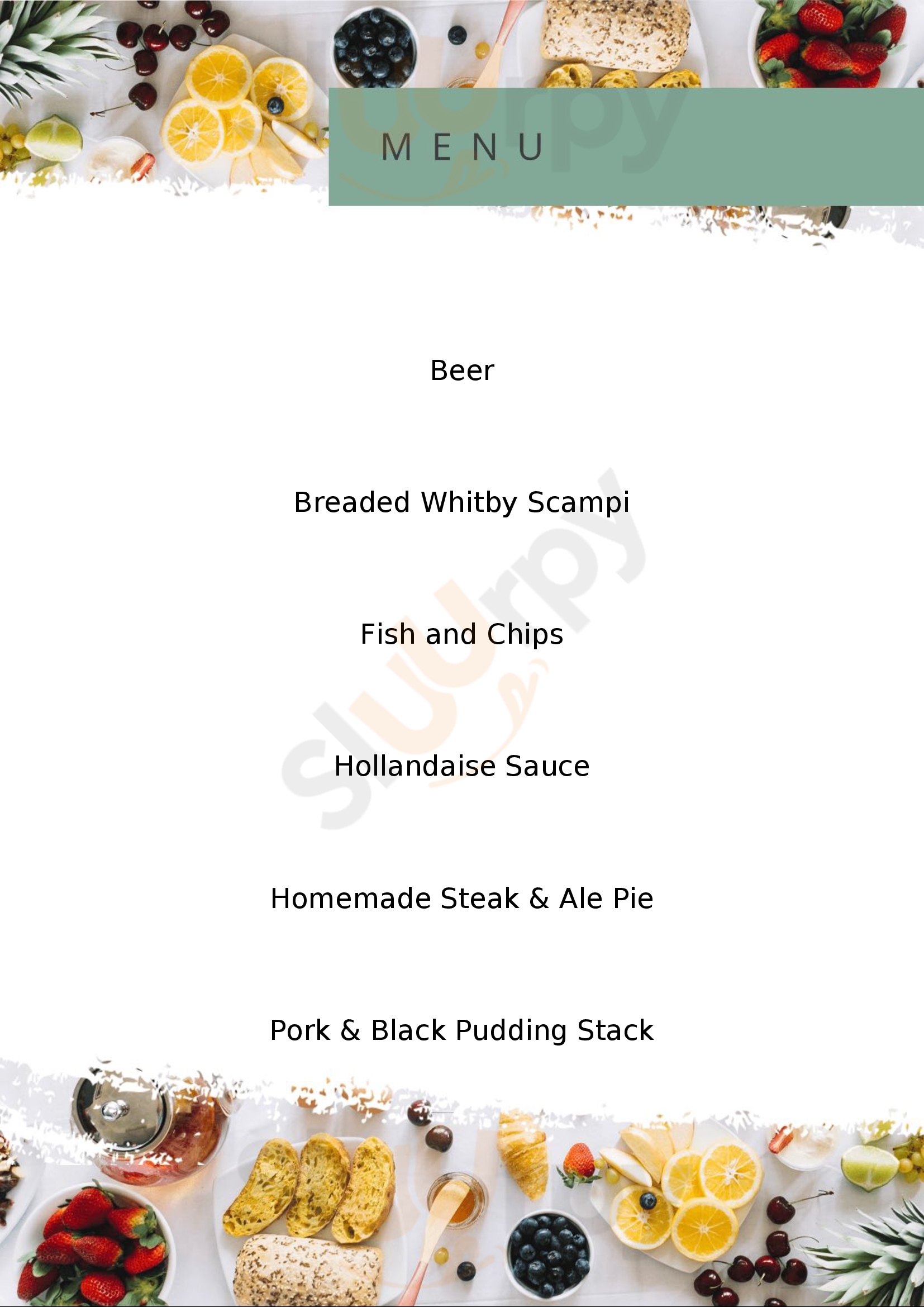 The Milbank Arms Bedale Menu - 1