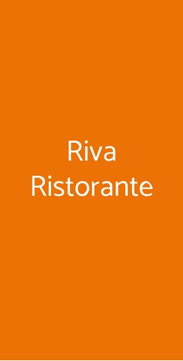 Ristorante Riva, Verbania