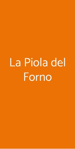 La Piola Del Forno, Torino