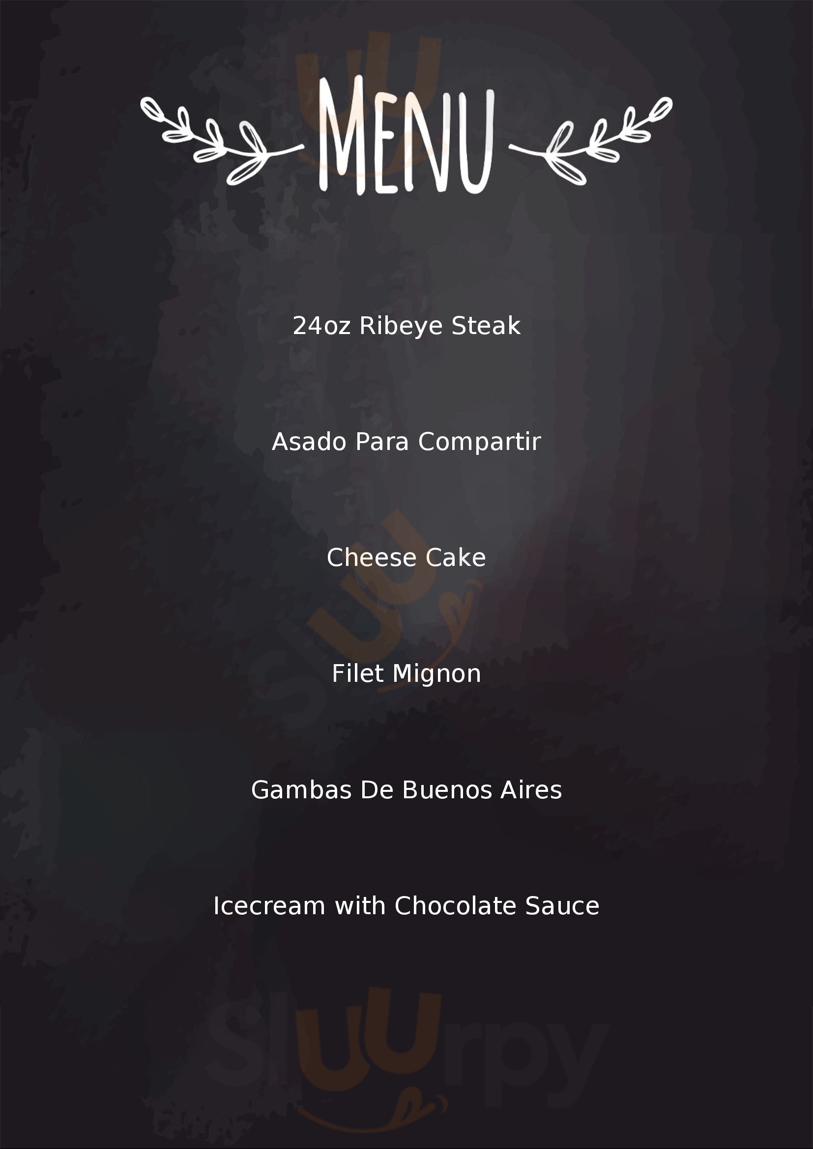 Meet Argentinian Restaurant Liverpool Menu - 1
