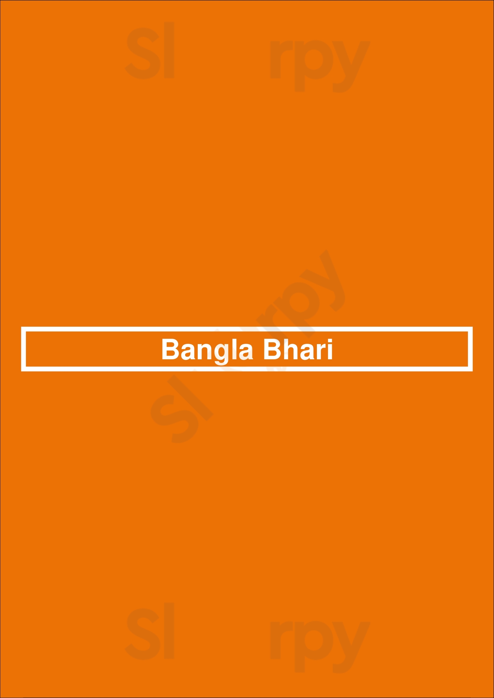 Bangla Bhari Birmingham Menu - 1