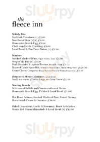 Menu – The Fleece Inn