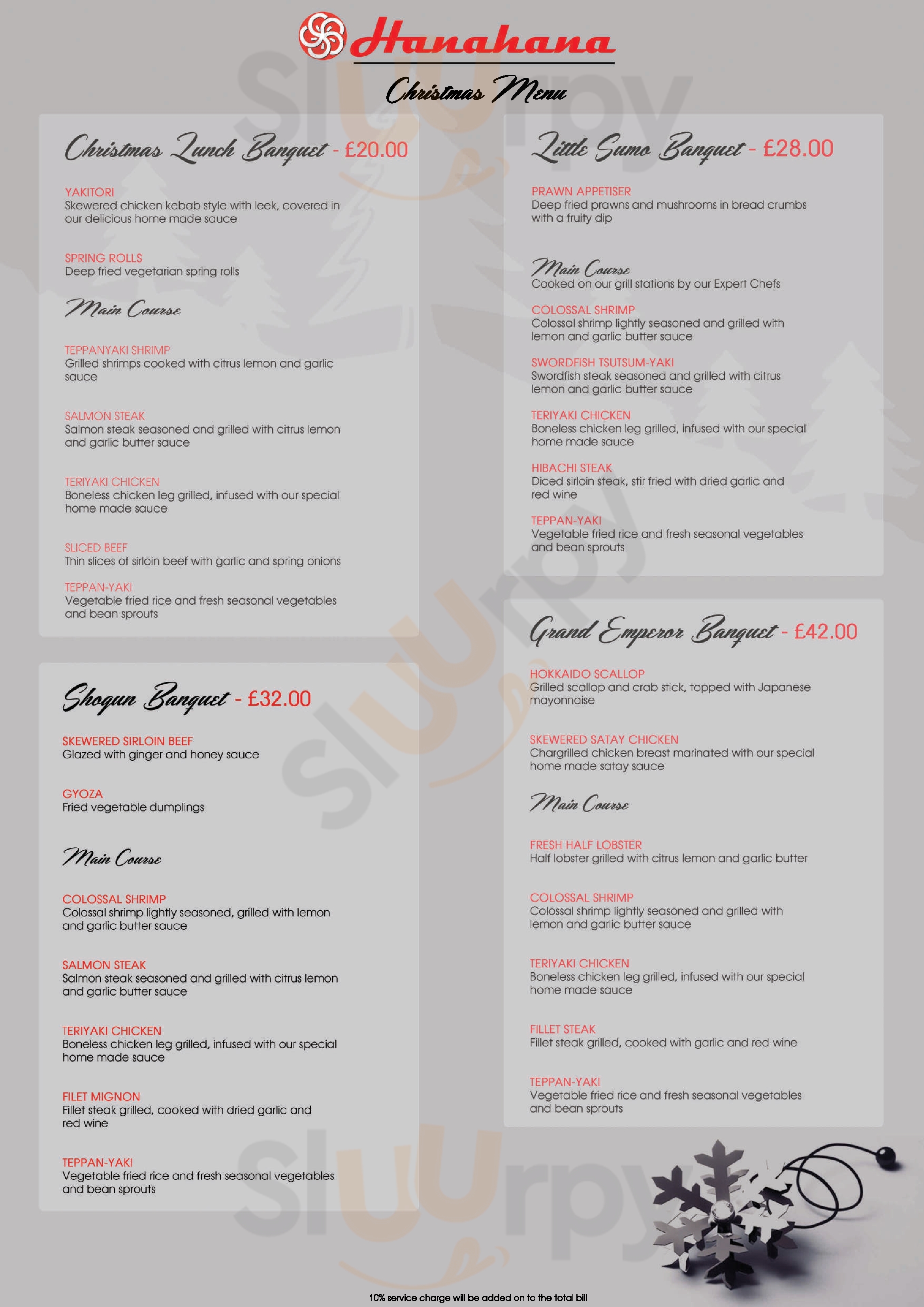 Hanahana Newcastle upon Tyne Menu - 1