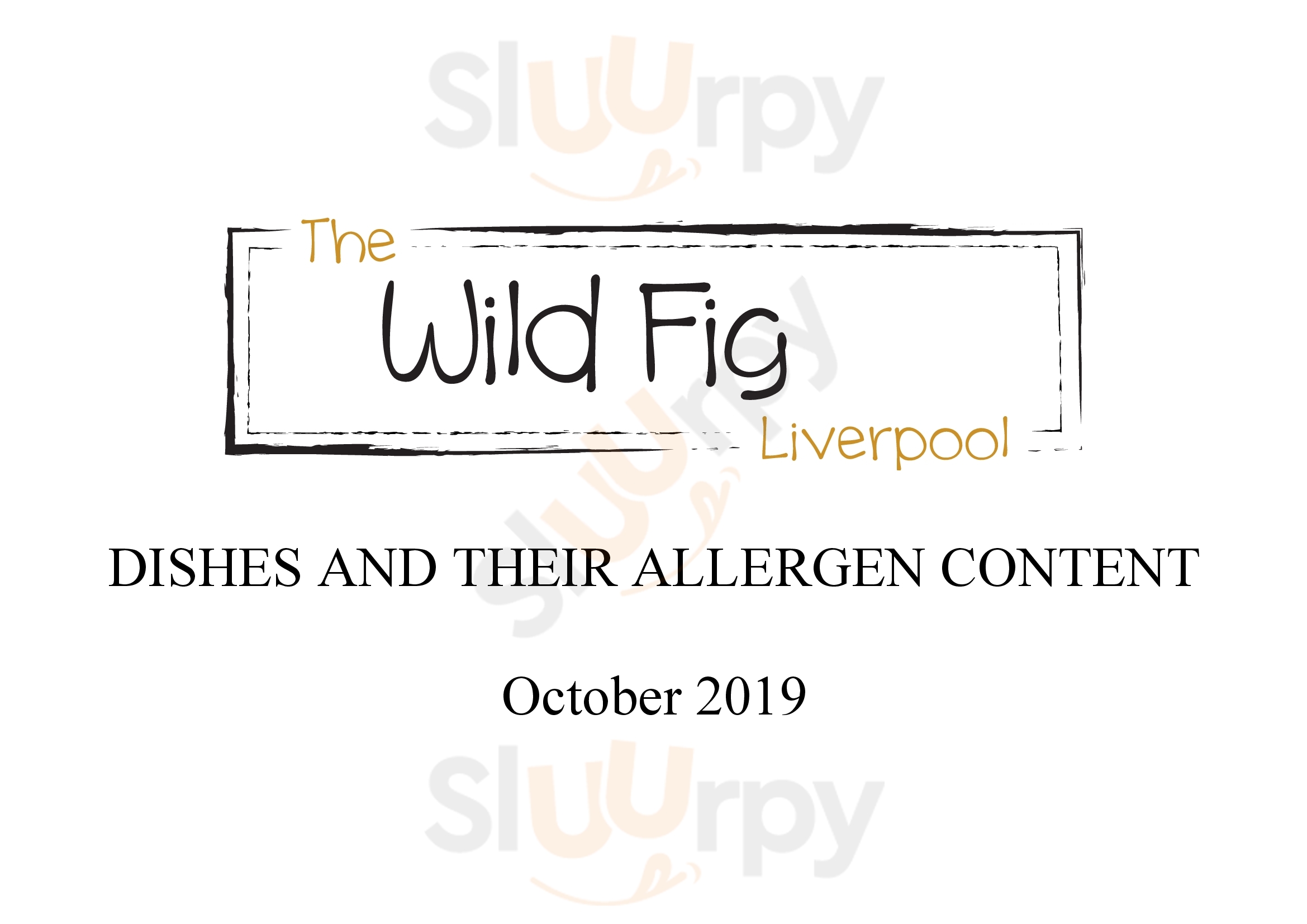 The Wild Fig Liverpool Menu - 1