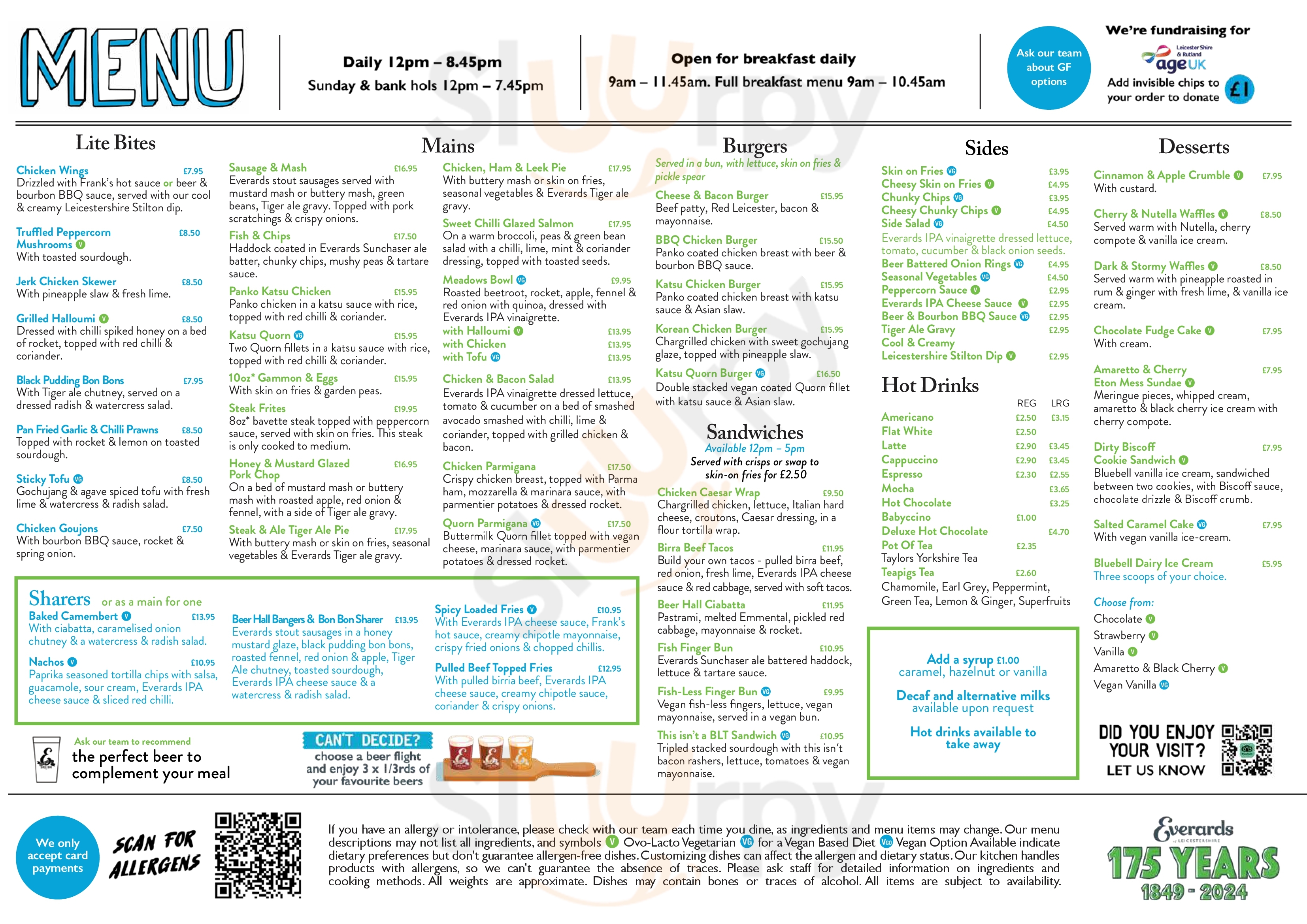 Main Menu - The Red Lion