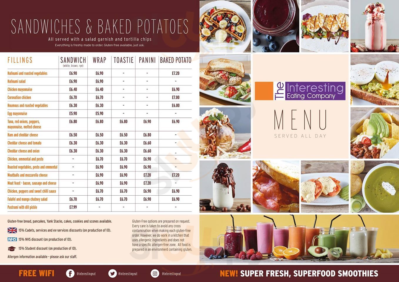 Main Menu - The Interesting Eating Company