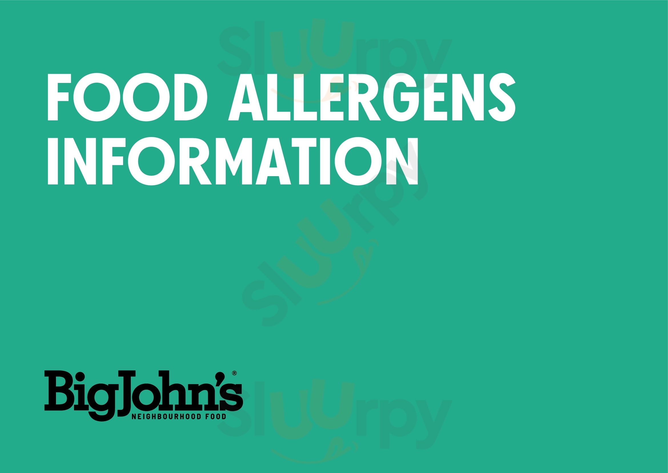 Main Menu - Big John' S Humberstone Road