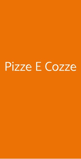 Pizza E Cozze, Torino