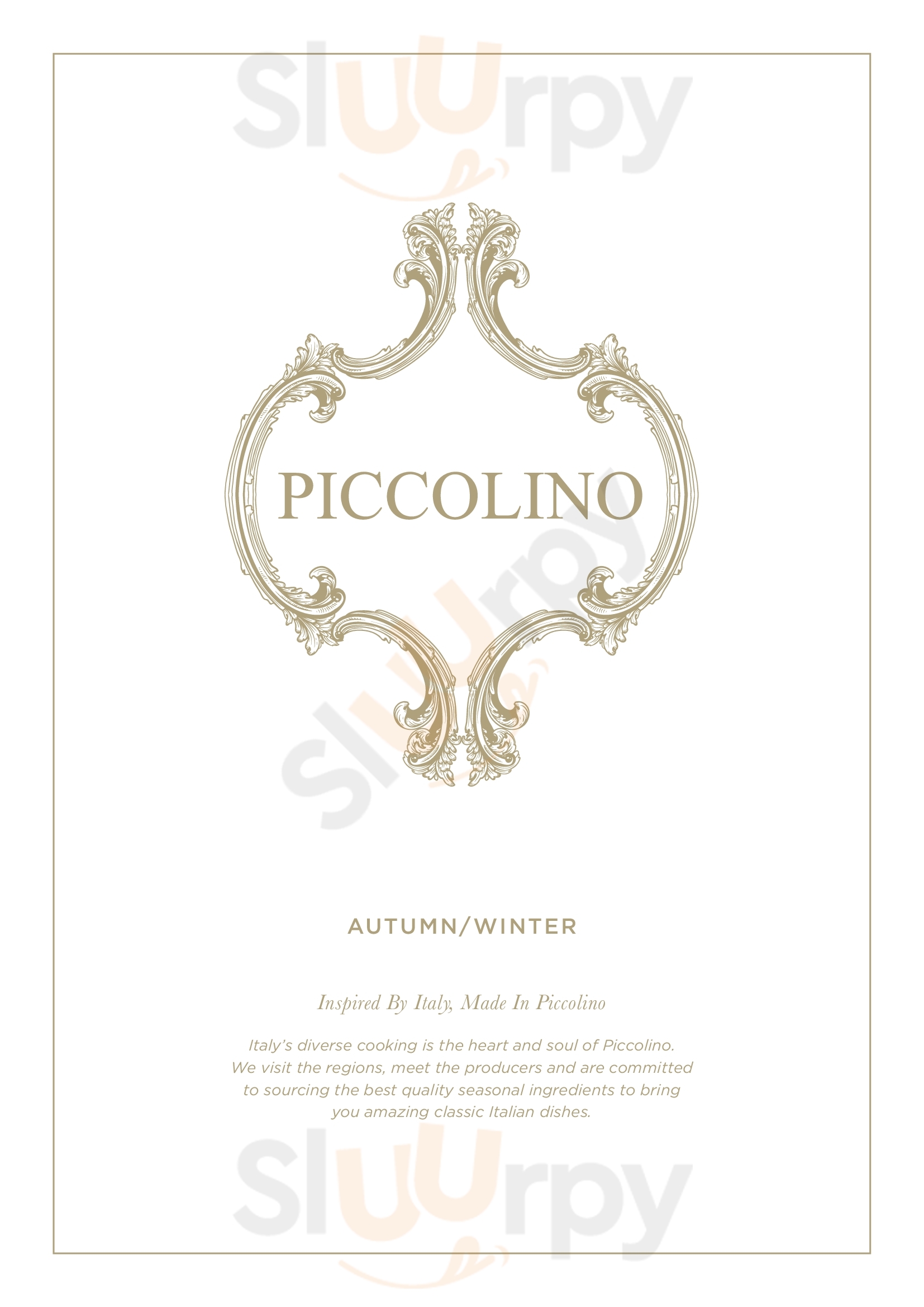 Piccolino Didsbury Manchester Menu - 1