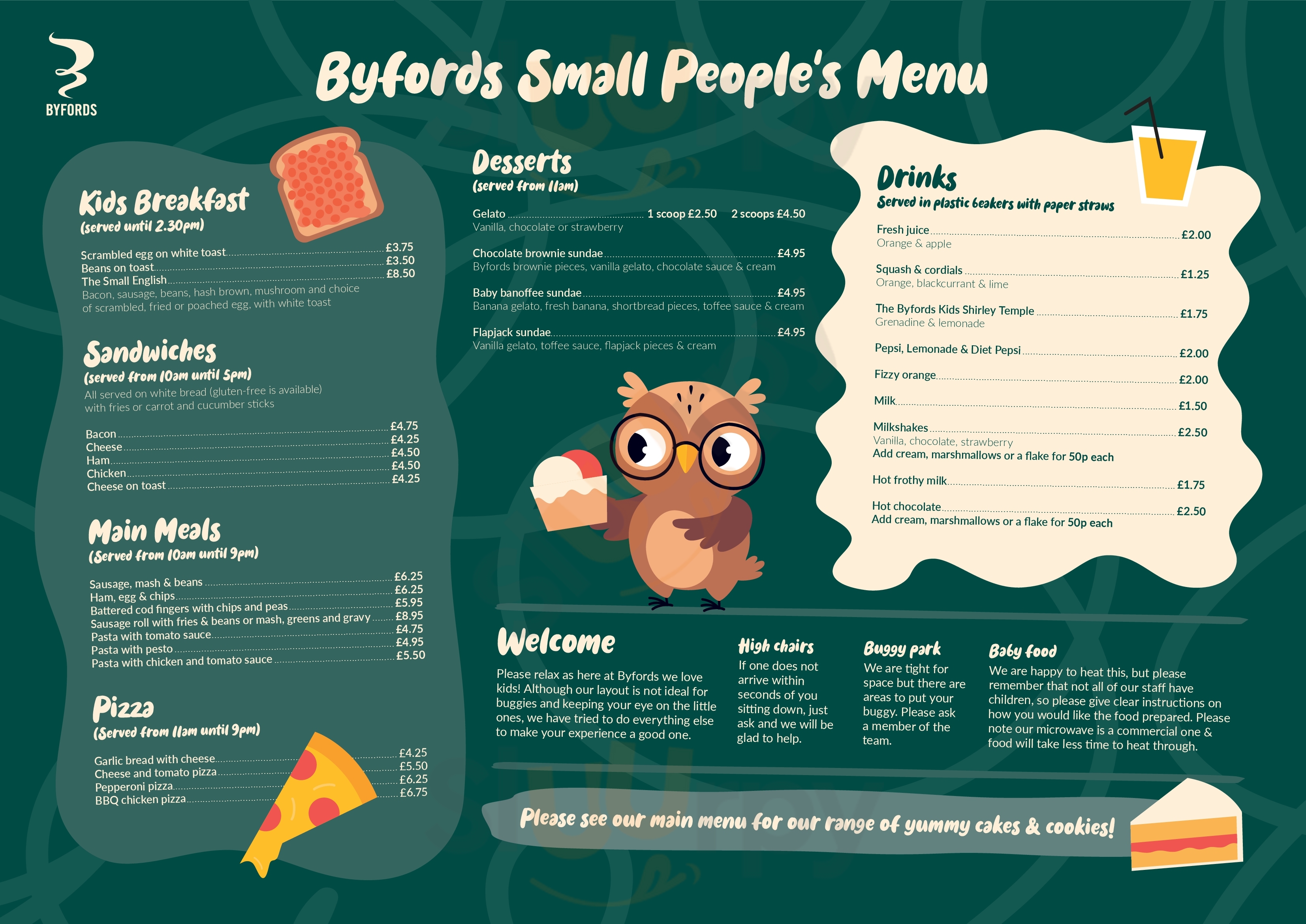 Main Menu - Byfords