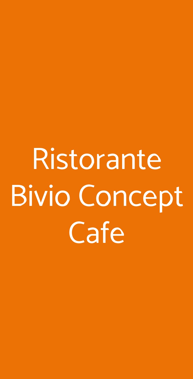 Ristorante Bivio Concept Cafe Torino Menu - 1