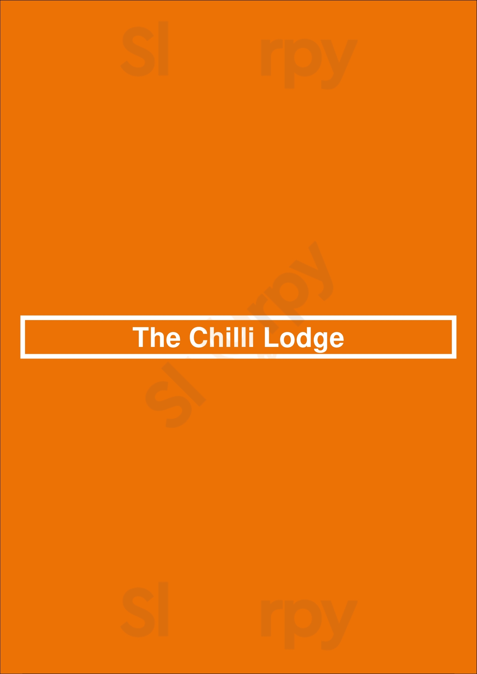 The Chilli Lodge Barnsley Menu - 1