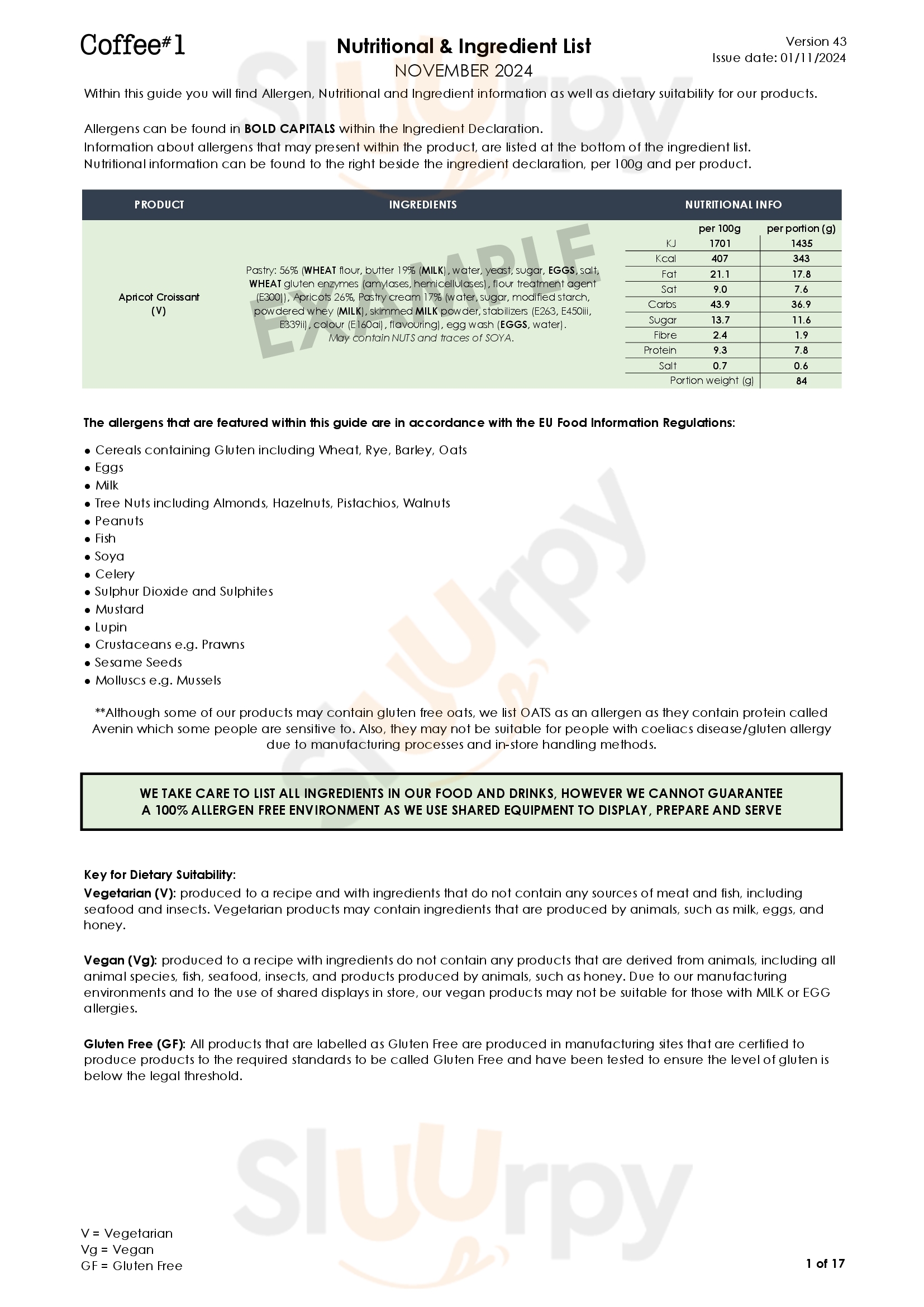 Coffee#1 Whitchurch Cardiff Menu - 1