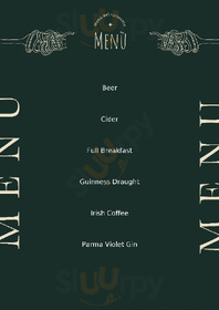 Molly Malones menu