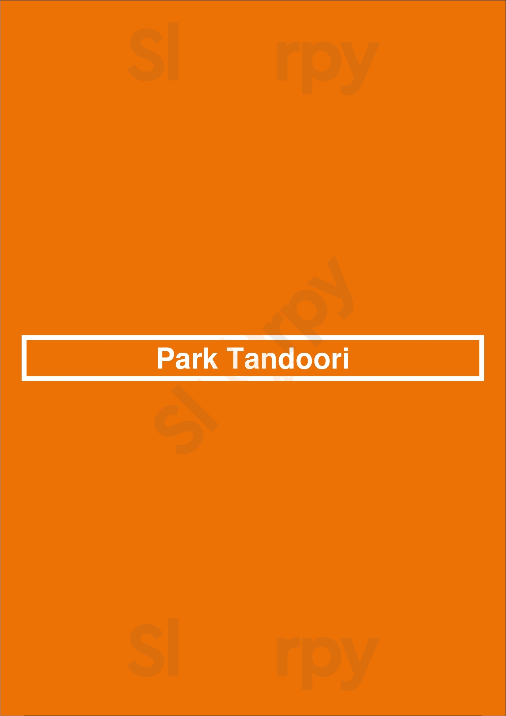 Park Tandoori Nottingham Menu - 1