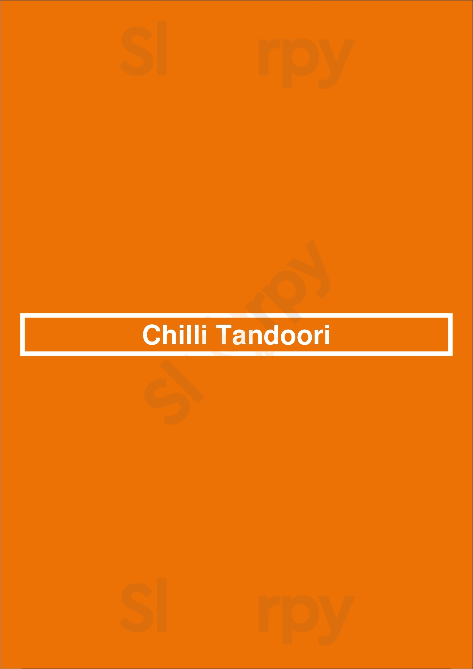 Chilli Tandoori Totton Menu - 1