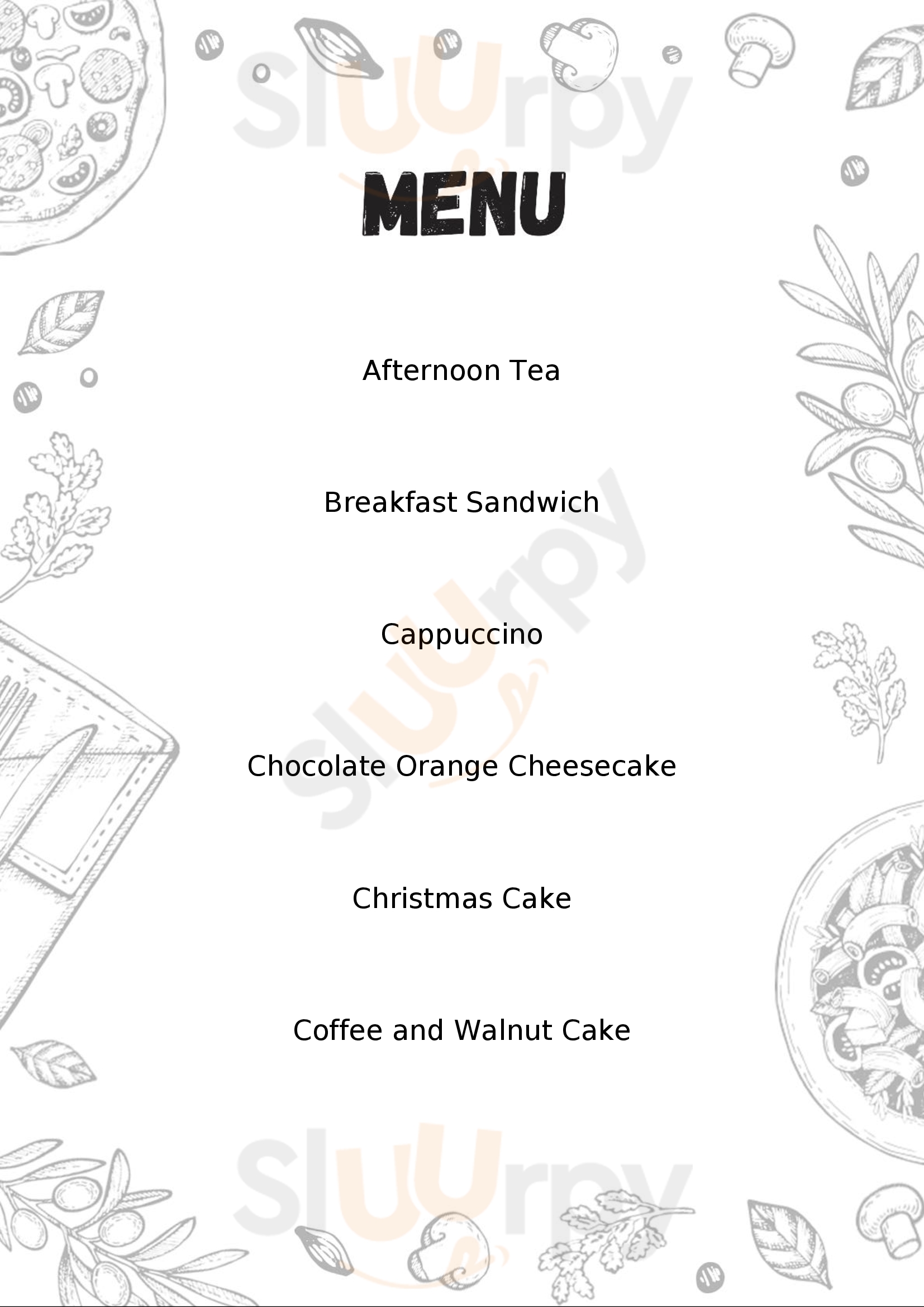 W Hamond Tea Rooms And Cafe Whitby Menu - 1