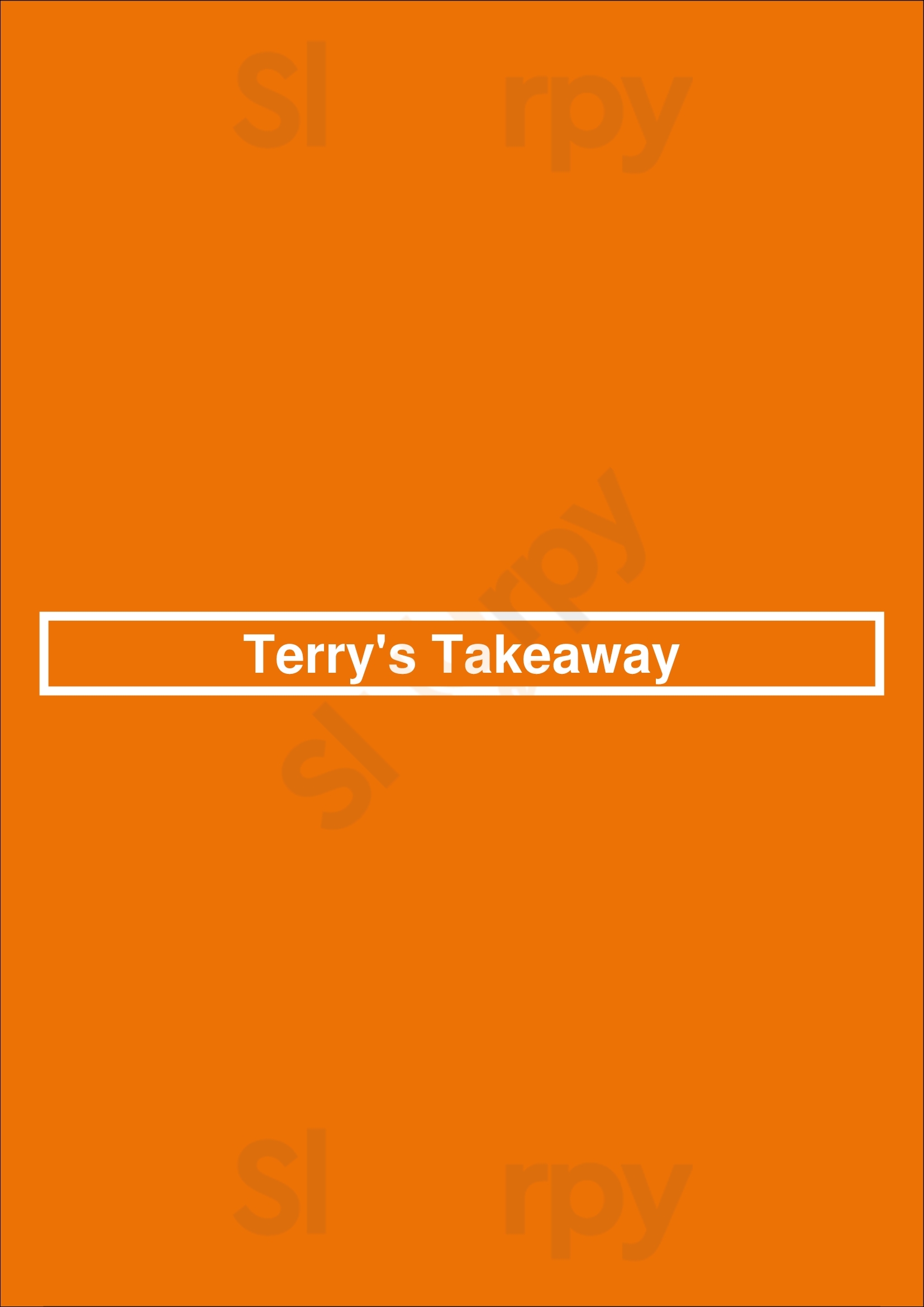 Terry's Takeaway Leicester Menu - 1