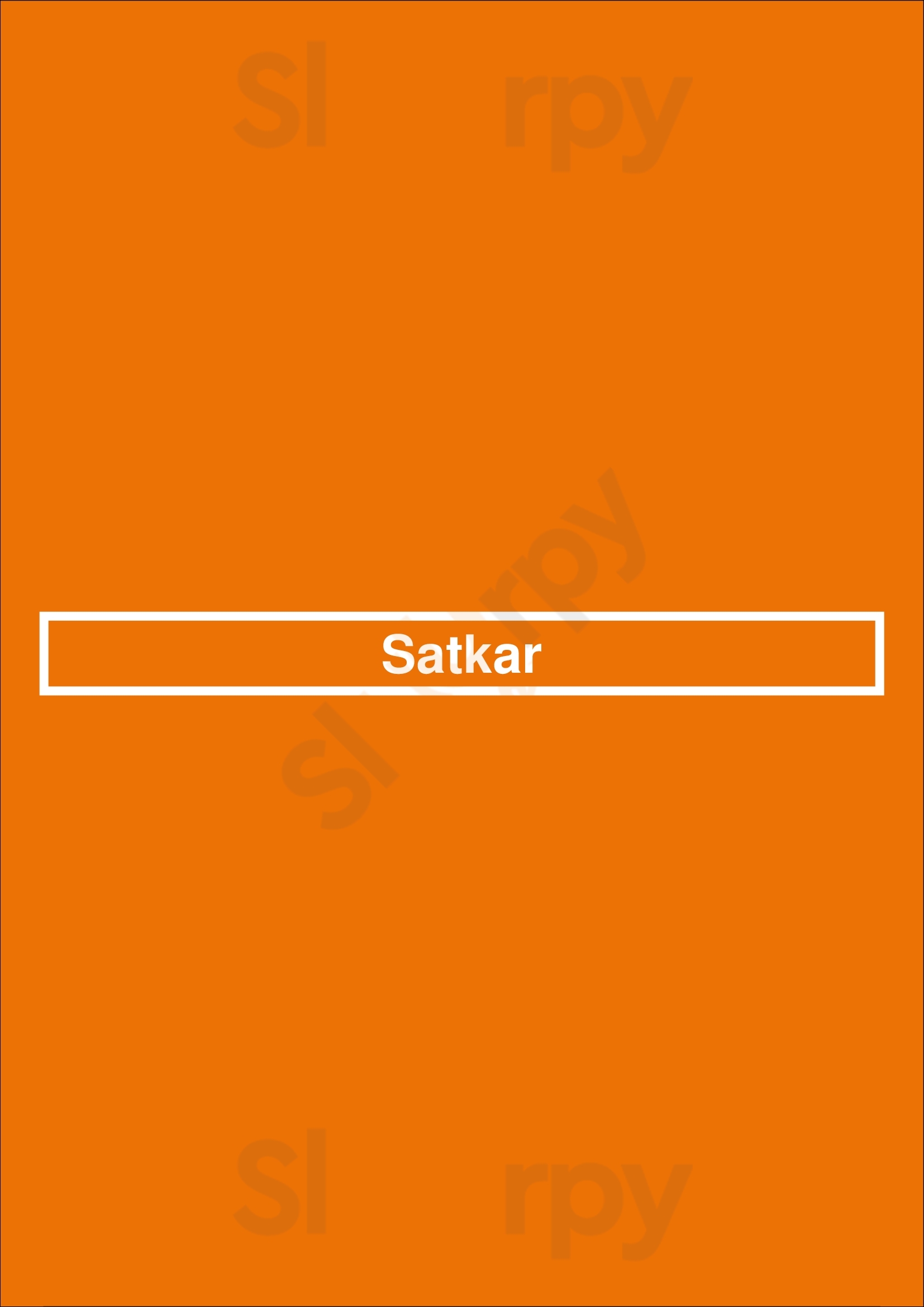 Satkar Leicester Menu - 1