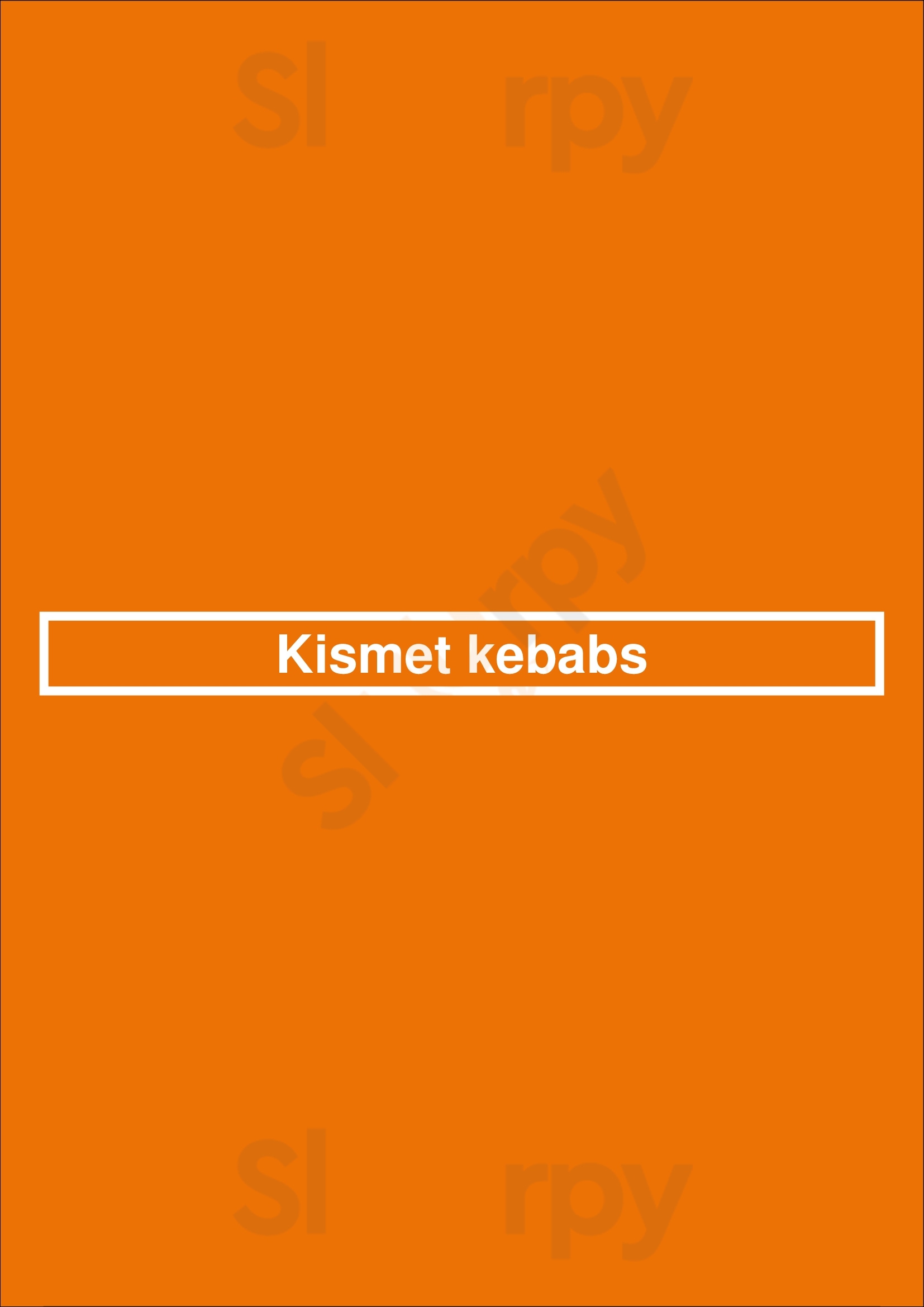 Kismet Kebabs Cottingham Menu - 1