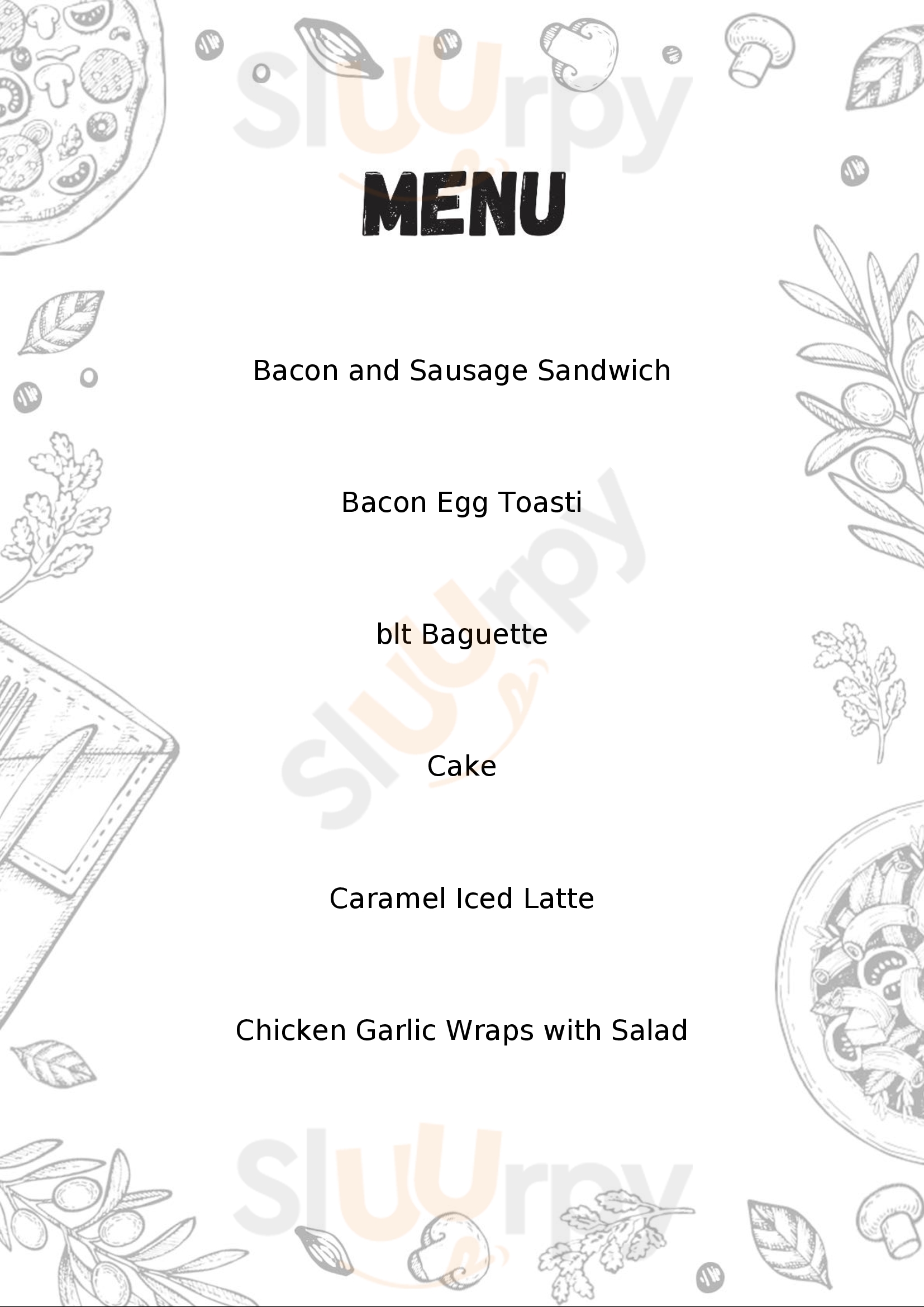 New Tuck In Cafe Cardiff Menu - 1