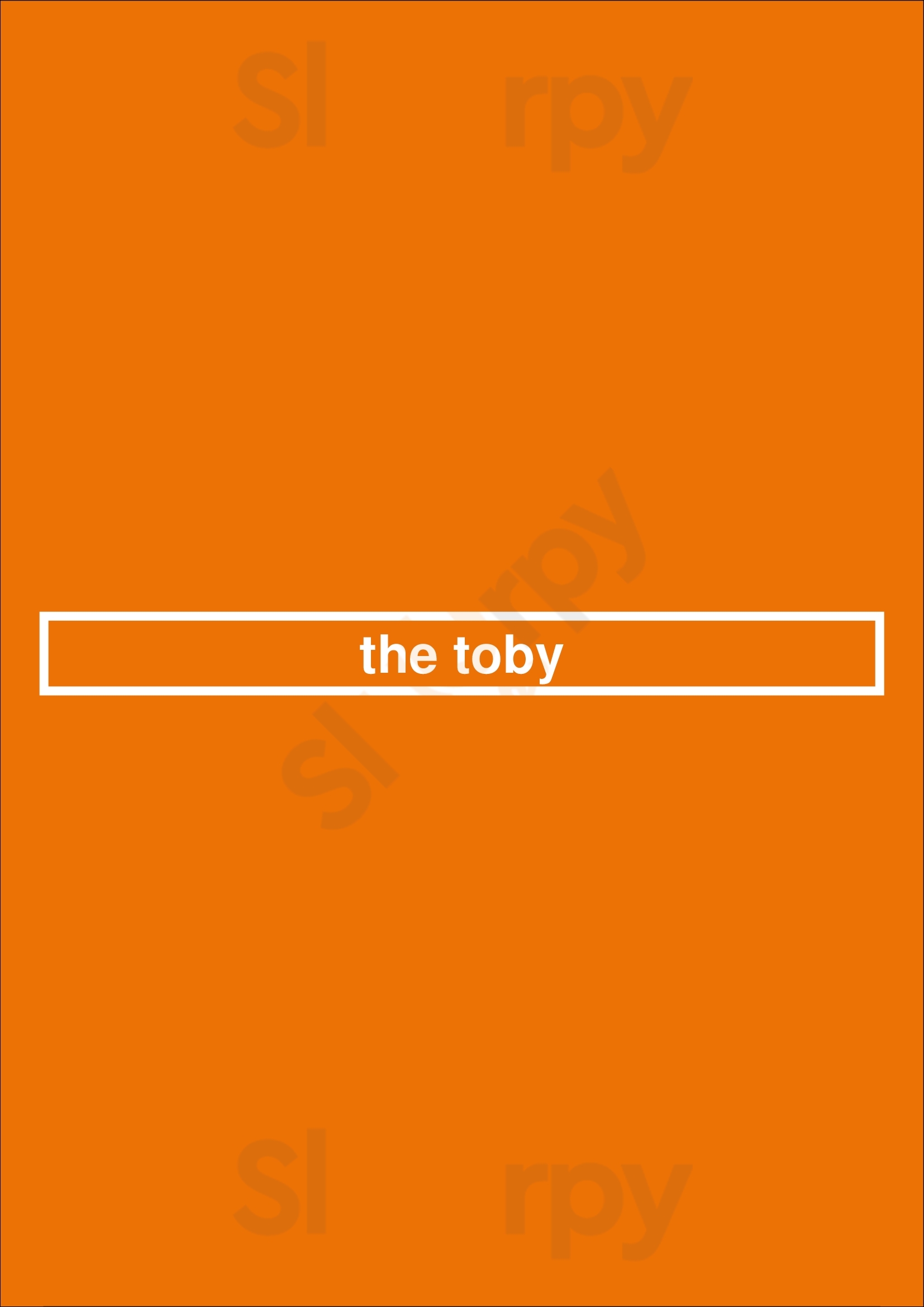 Toby Carvery Newcastle upon Tyne Menu - 1