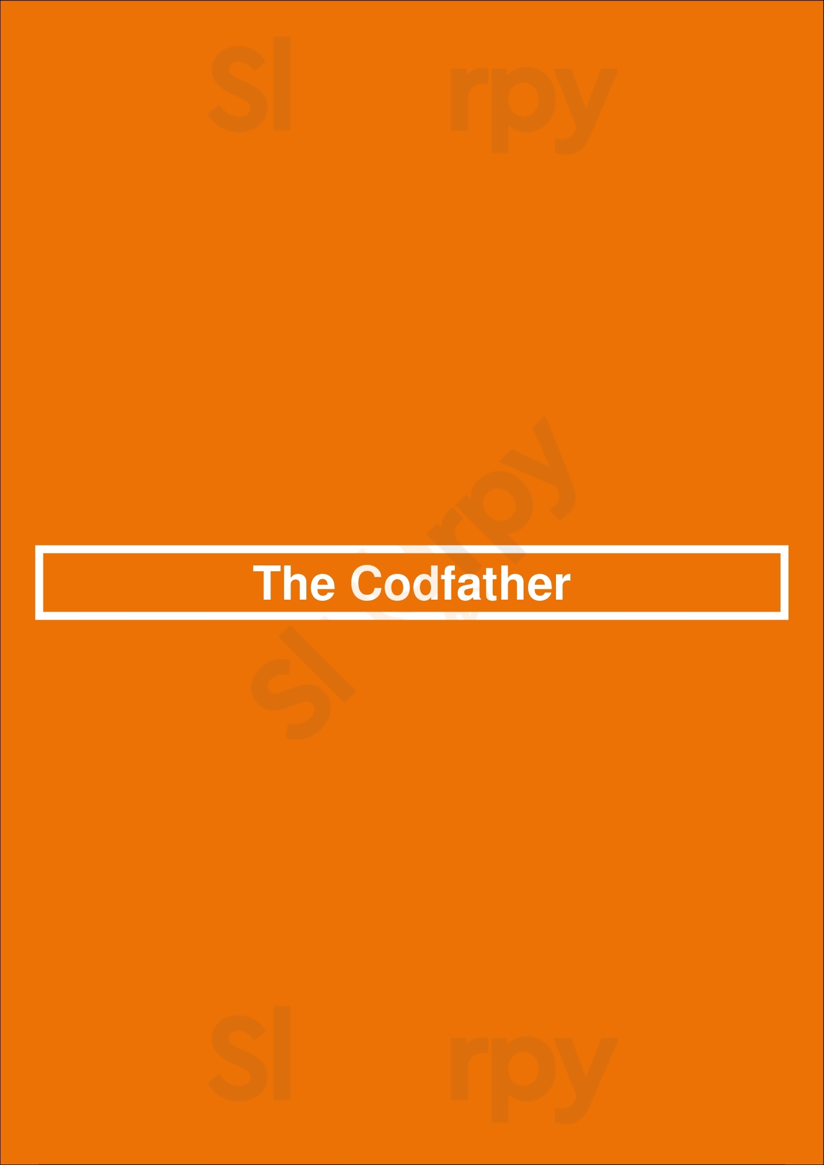 The Codfather Barnsley Menu - 1