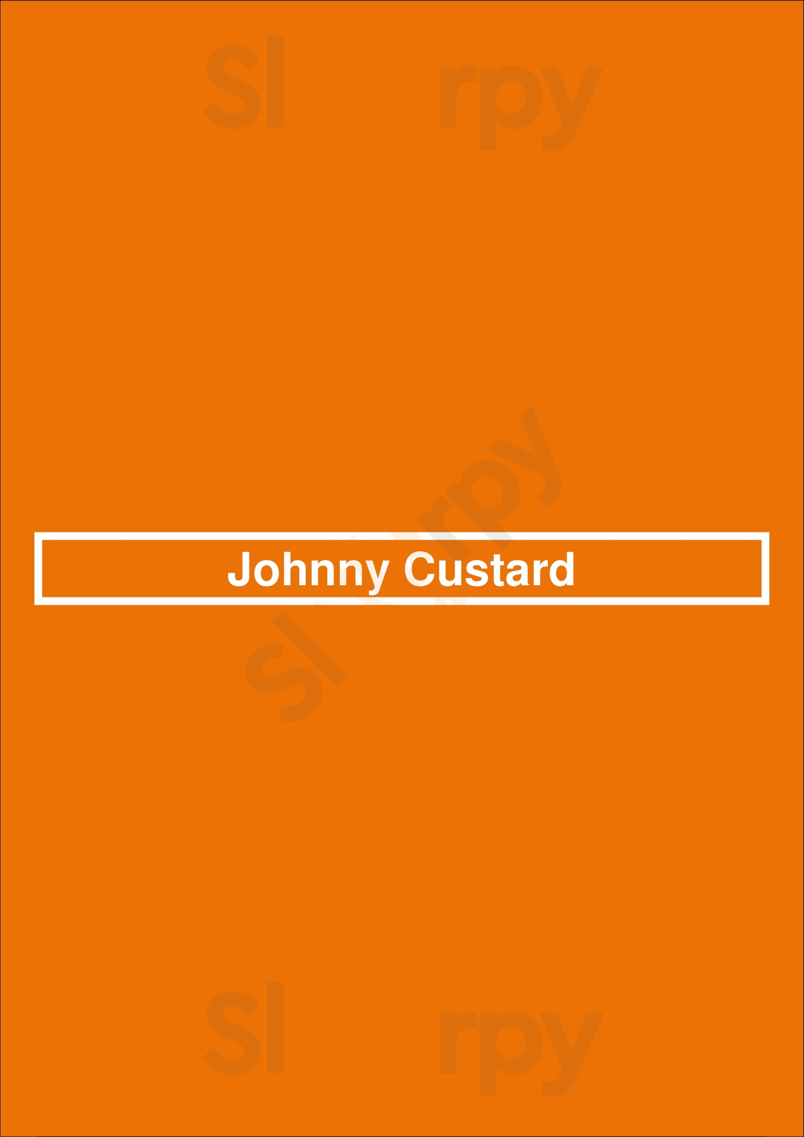 Johnny Custard Leicester Menu - 1