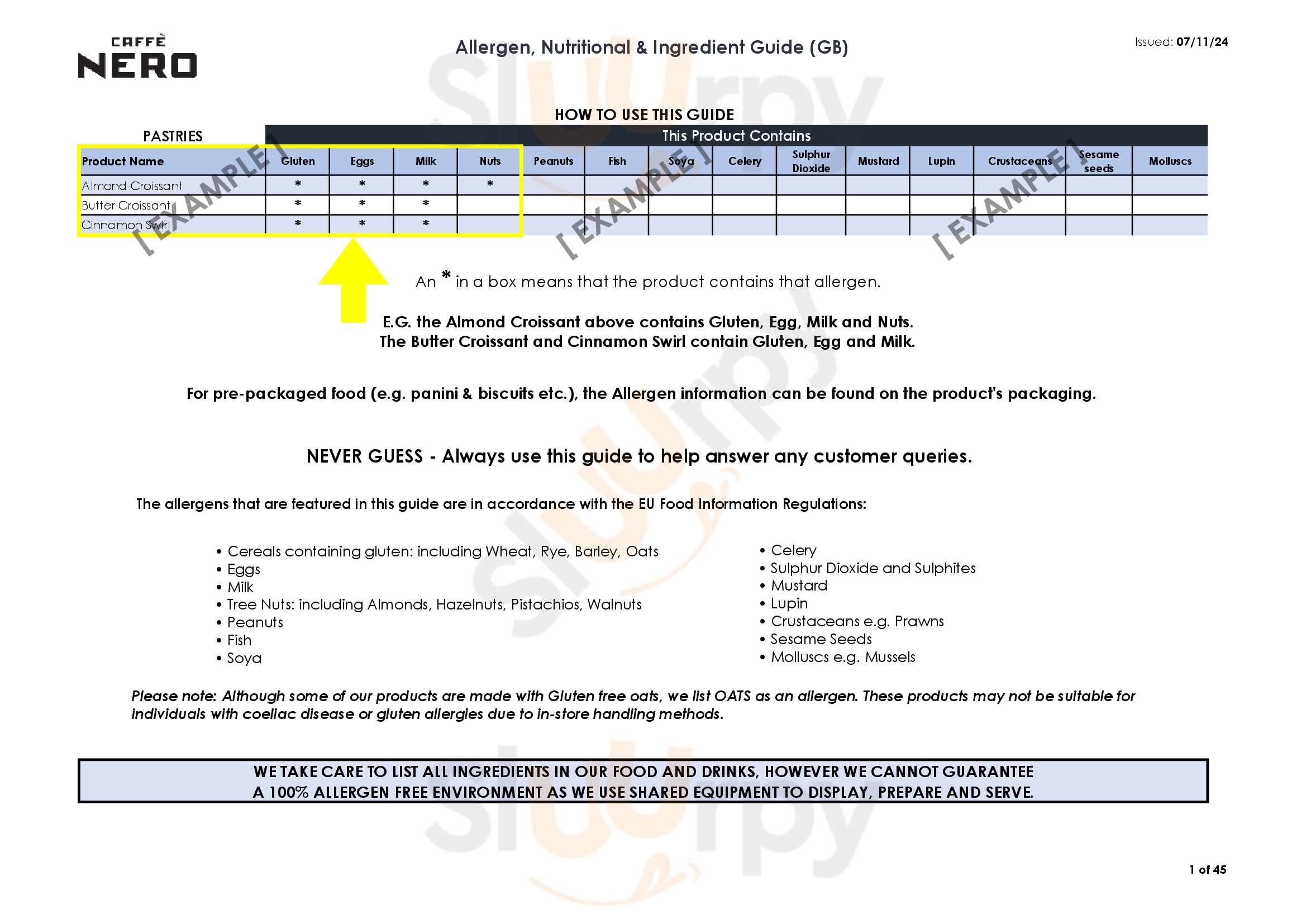 Caffe Nero Beverley Menu - 1