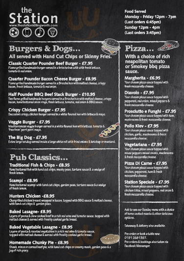 The Station menu