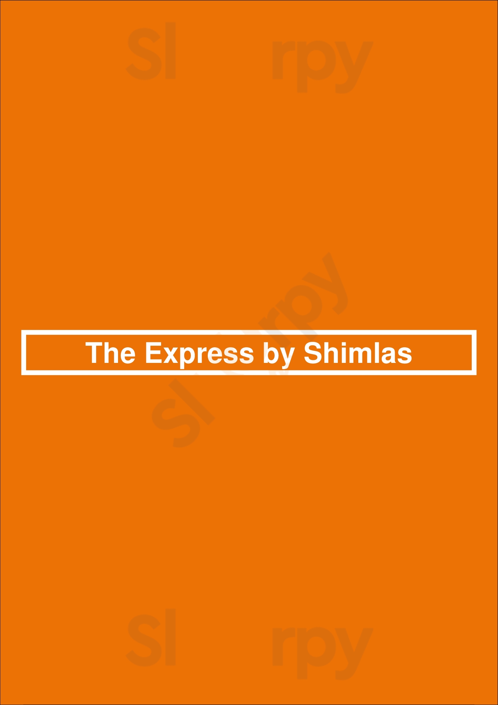 The Express By Shimlas Sheffield Menu - 1
