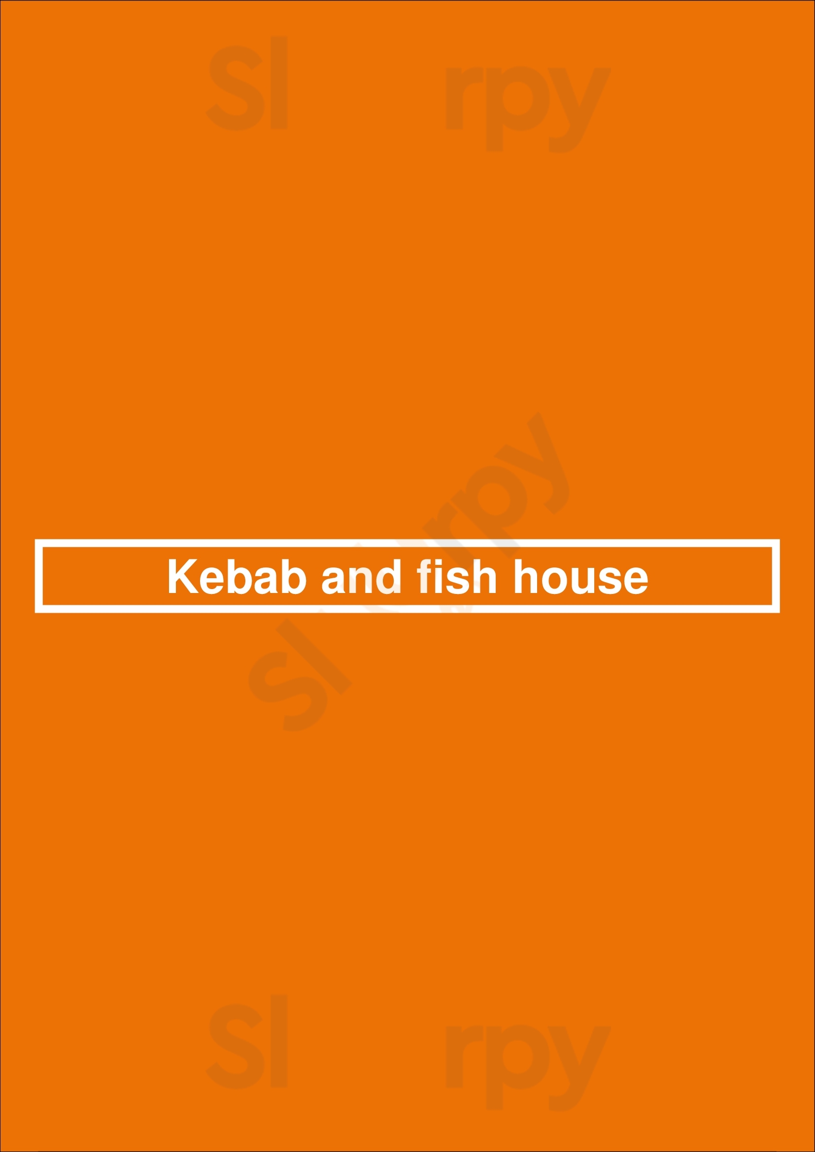 Kebab And Fish House Southampton Menu - 1
