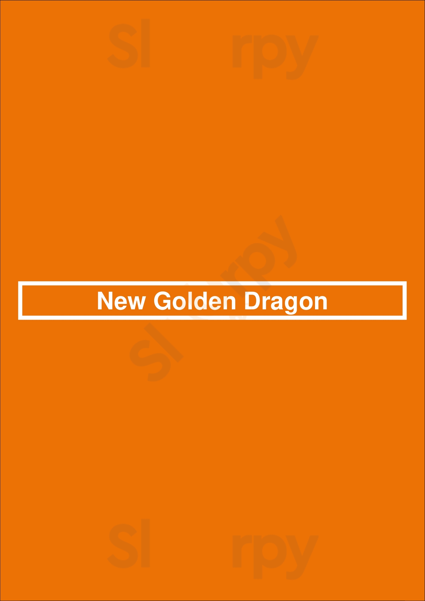 New Golden Dragon Leicester Menu - 1