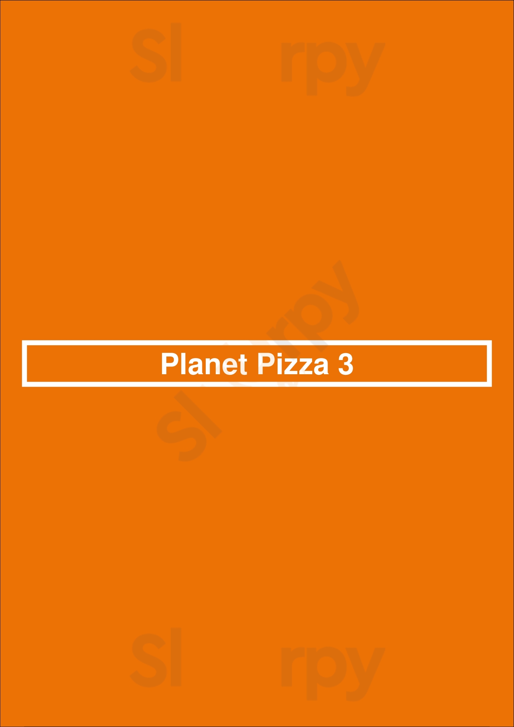 Planet Pizza 3 Nottingham Menu - 1