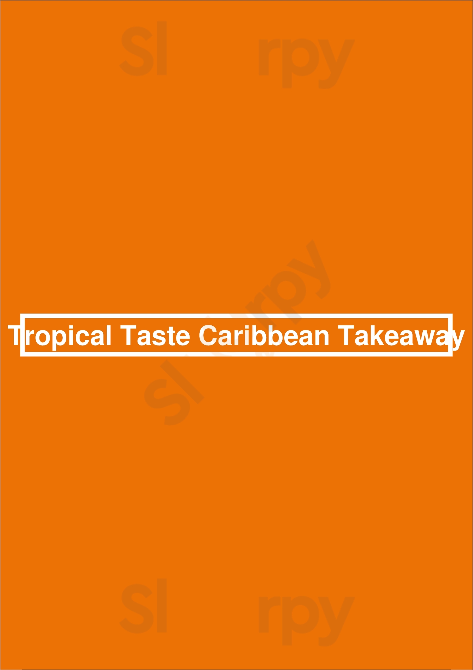 Tropical Taste Caribbean Takeaway Nottingham Menu - 1