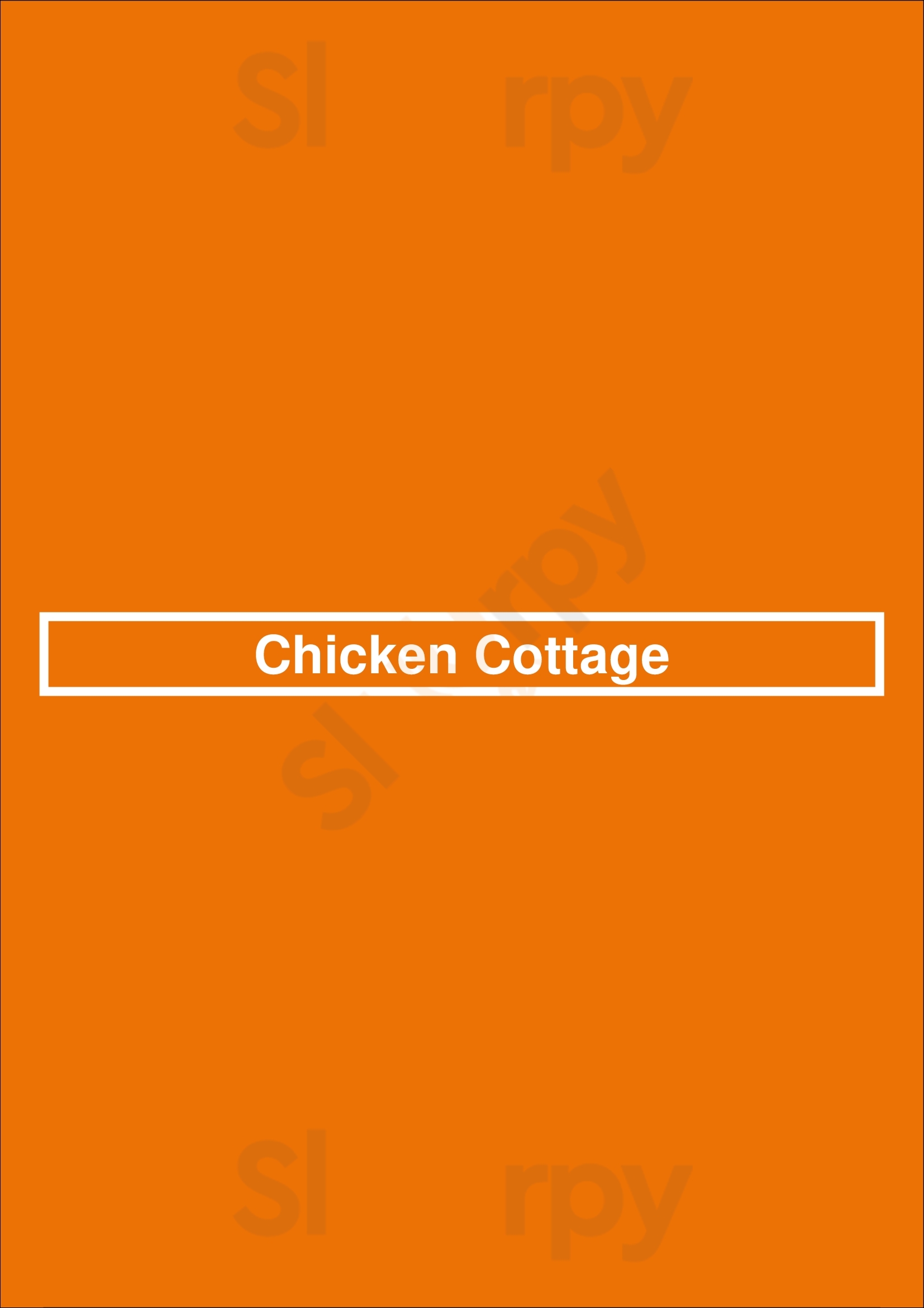 Chicken Cottage Newcastle upon Tyne Menu - 1