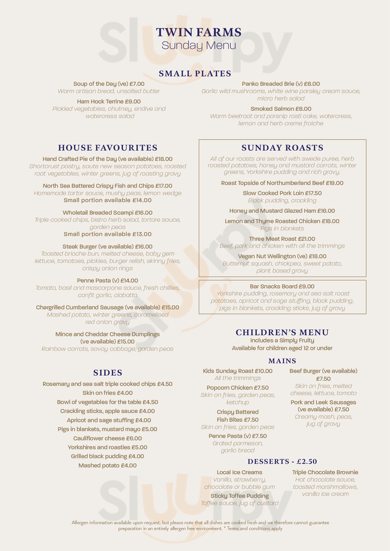 The Grill & Lounge Newcastle upon Tyne Menu - 1